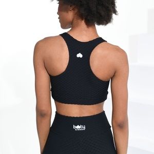 Booty Brabants Croco Skin Top Black